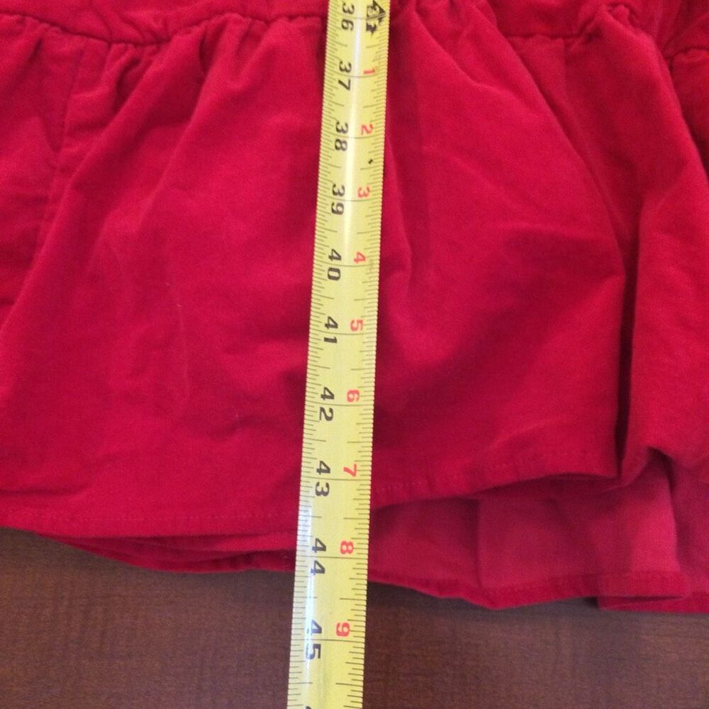 Draper James Red tiered a line dress 2x with tie velvety corduroy - Picture 7 of 12